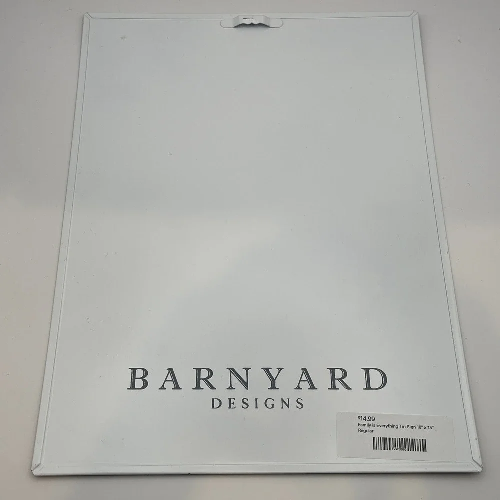 Barnyard Design Family Is Everything Tin Metal Sign 10x13 Rustic Farmhouse Decor